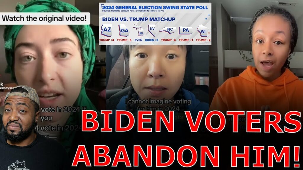 Liberals FREAKOUT As Biden Voters DECLARE They Won’t Vote For Him And TRUMP DOMINATES SWING States!