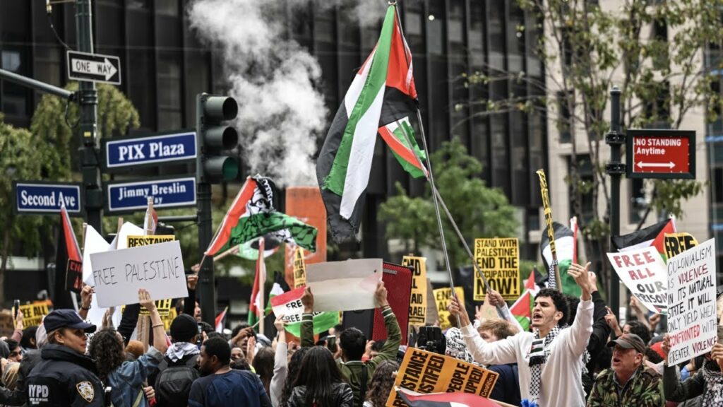 Sky News host rips into the ‘dimwitted useful idiots of the far Left’ over pro-Palestine stance