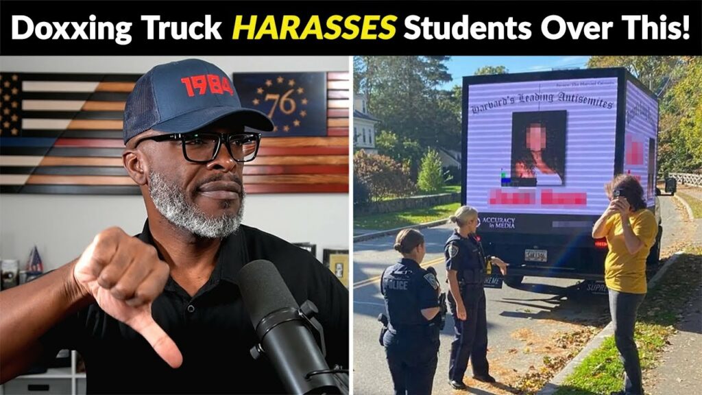 Doxxing Truck HARASSES Students Who Signed “Anti-Israel” Letter!