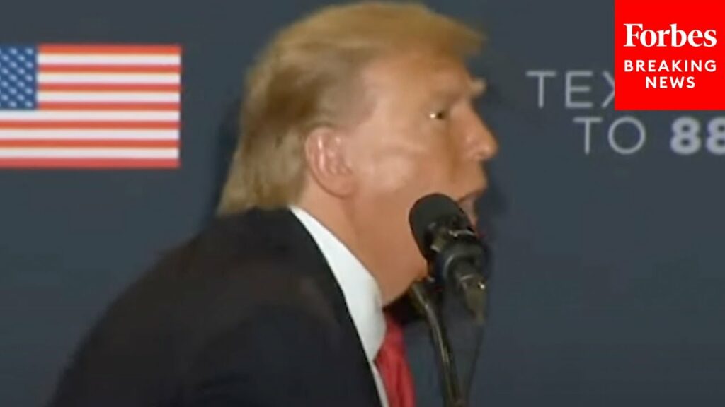 Trump Makes Crowd Laugh By Doing Mocking Impression Of Biden Trying To Get Off Stage