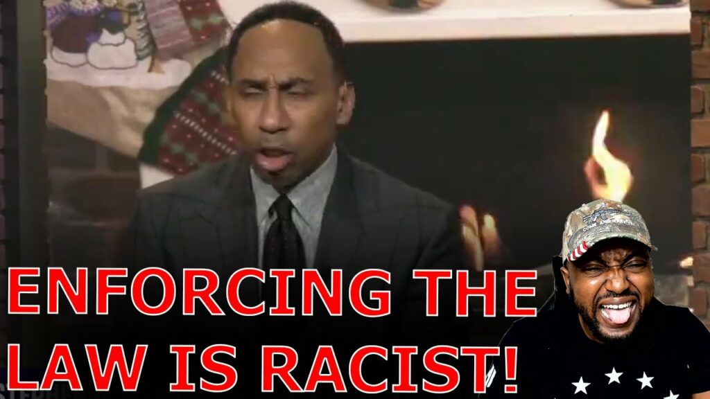 Stephen A Smith MELTS DOWN CRYING RACISM Over Texas State Law Allowing Arrest Of Illegal Immigrants!