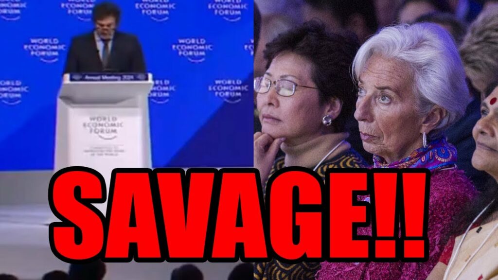 Milei SAVAGELY ROASTED the entire Davos WEF crowd!!!