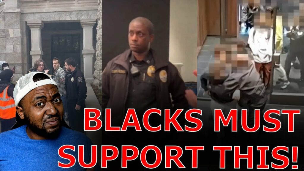 WOKE College Protestors SHAME Black Police Officer As They Get ARRESTED During BUILDING TAKEOVER!