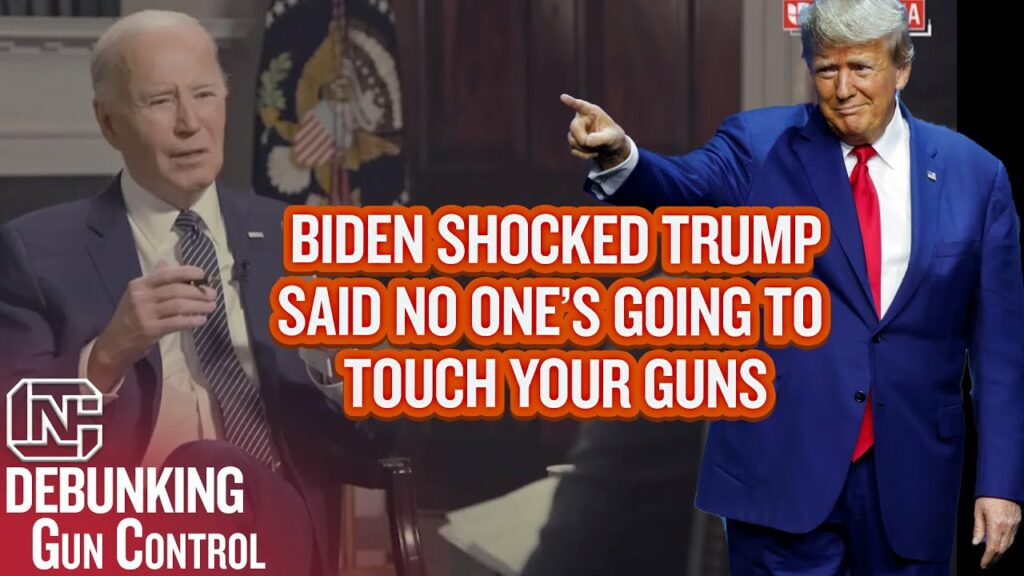 Biden Can’t Believe Trump Said No One’s Going to Touch Your Guns