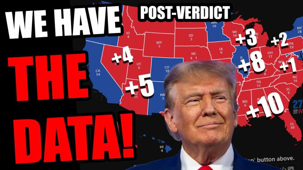 We have the data, Donald Trump GAINS after Verdict!!