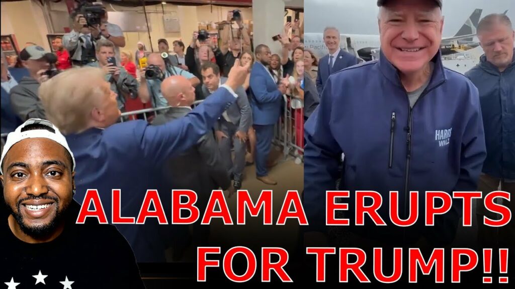 Stadium ERUPTS After Trump Arrives At Alabama Football Game As Tim Walz GETS BOOED At Michigan Game!