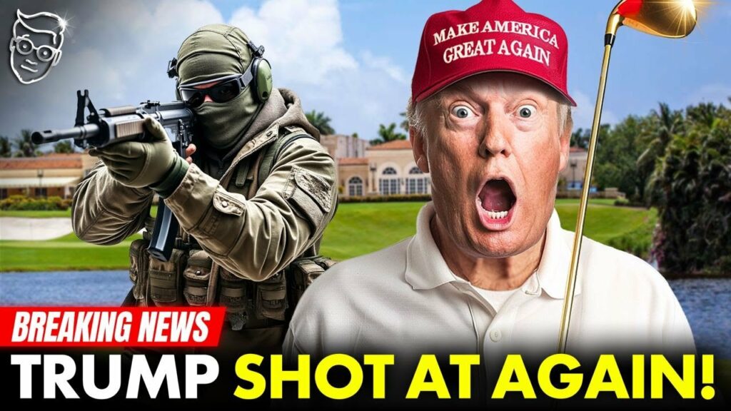 BREAKING: Second Trump Assassination, Trump Shot At By Assassin, Secret Service OPENS FIRE