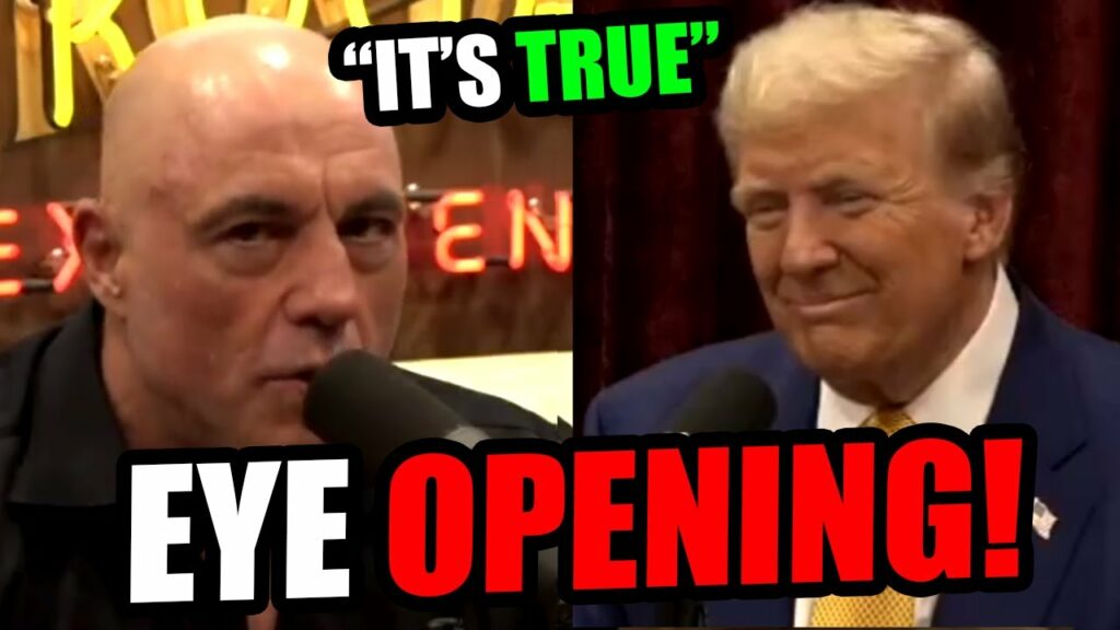 Rogan’s EYE OPENING moment during the Trump podcast!!