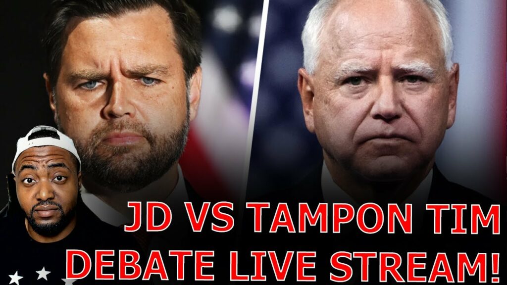 JD Vance vs Tampon Tim Walz CBS Vice Presidential Debate Live Stream Reaction