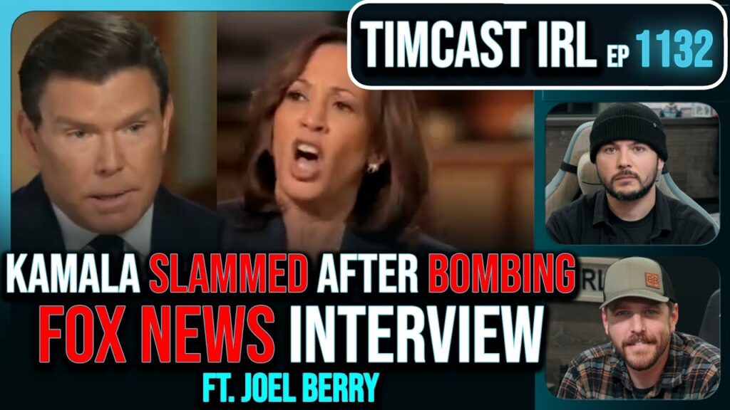 Kamala BOMBS Fox Interview, Gets ROASTED For Unhinged NON ANSWERS w/Joel Berry | Timcast IRL