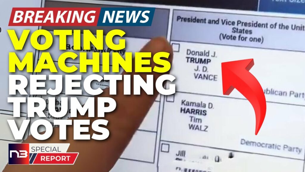 BREAKING: Watch This Voter Try To Pick Trump And You Won’t Believe What The Machine Does Instead!