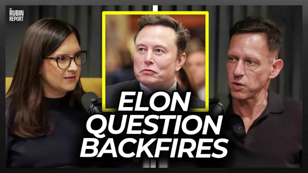 Host Goes Quiet When Peter Thiel Turns Elon Musk Question on Her