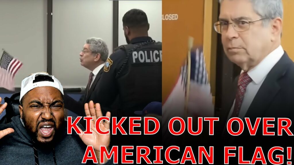 Police REMOVE Lawyer From Townhall Meeting After City Council Gets TRIGGERED Over American Flag!