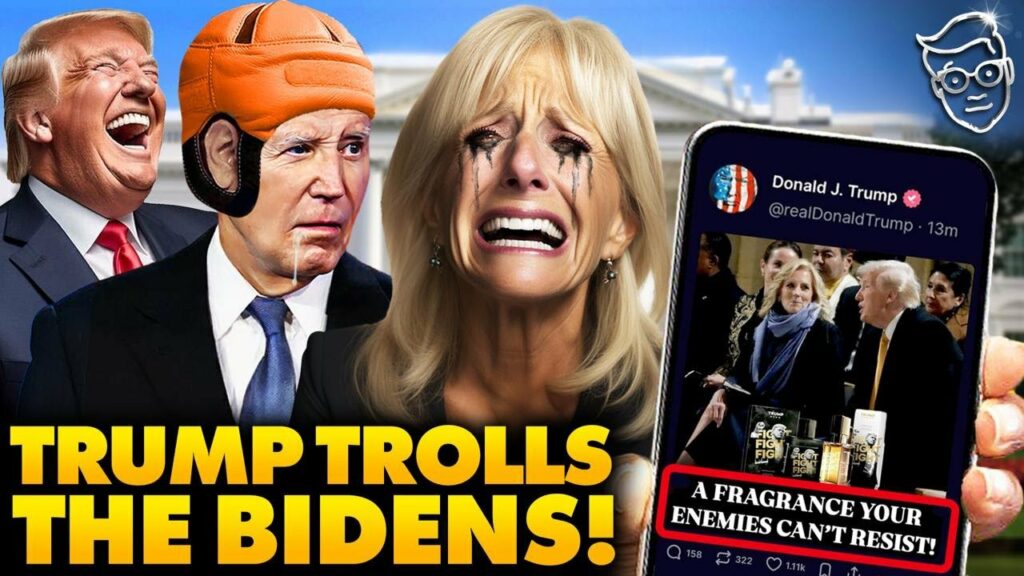 Trump Posts Joe Biden’s Wife DROOLING Over Him In Ad For His Cologne: ‘Your Enemies Cant Resist!’