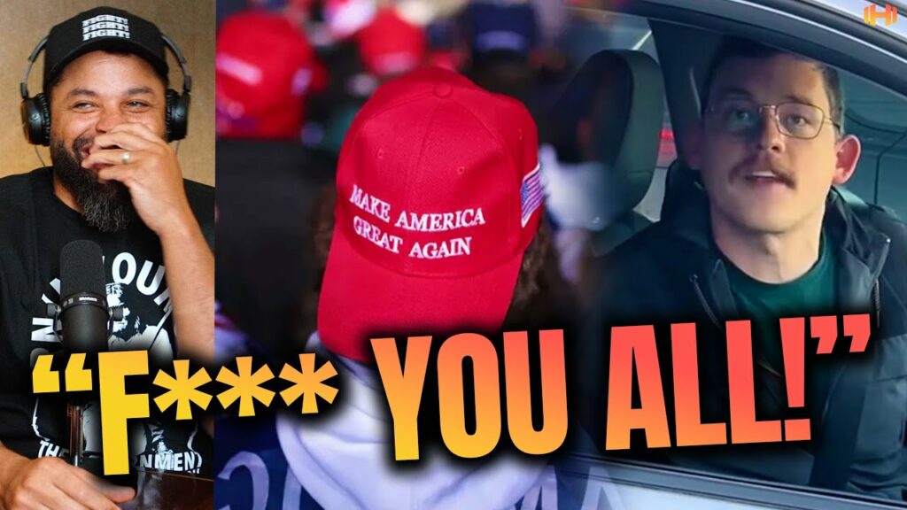 Trump Supporter Triggers White Guys for Harris into MELTDOWN in his car!