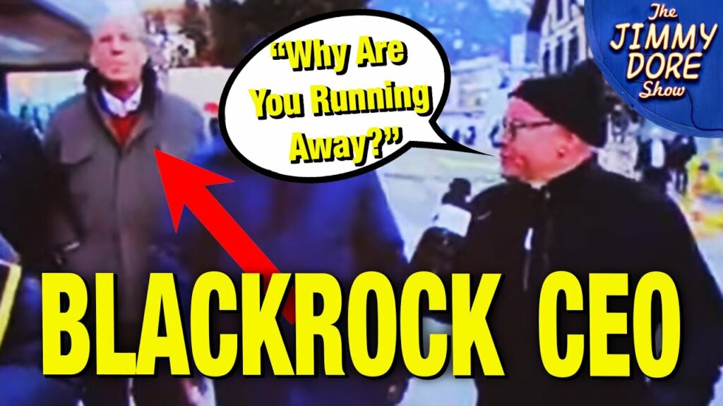 Blackrock CEO CONFRONTED By Reporters At Davos!