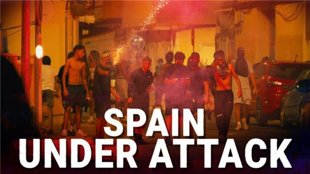 Spain in chaos as locals fight back after migrant gangs violently attack innocent people