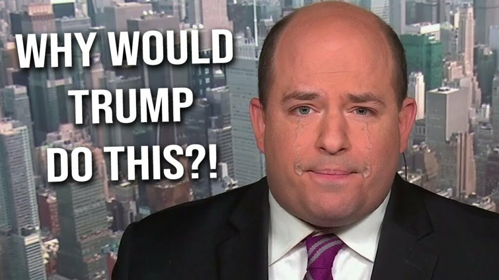 Brian Stelter SHAKING & CRYING over CBS’s decision to CANCEL Stephen Colbert’s late night show