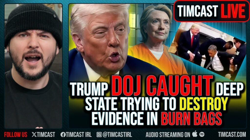 Trump DOJ CAUGHT Deep State Trying To DESTROY Evidence In BURN BAGS, Trump Says TREASON