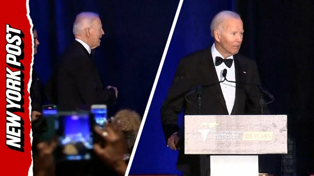 Former President Biden appears LOST, struggles through speech during National Bar Association Gala