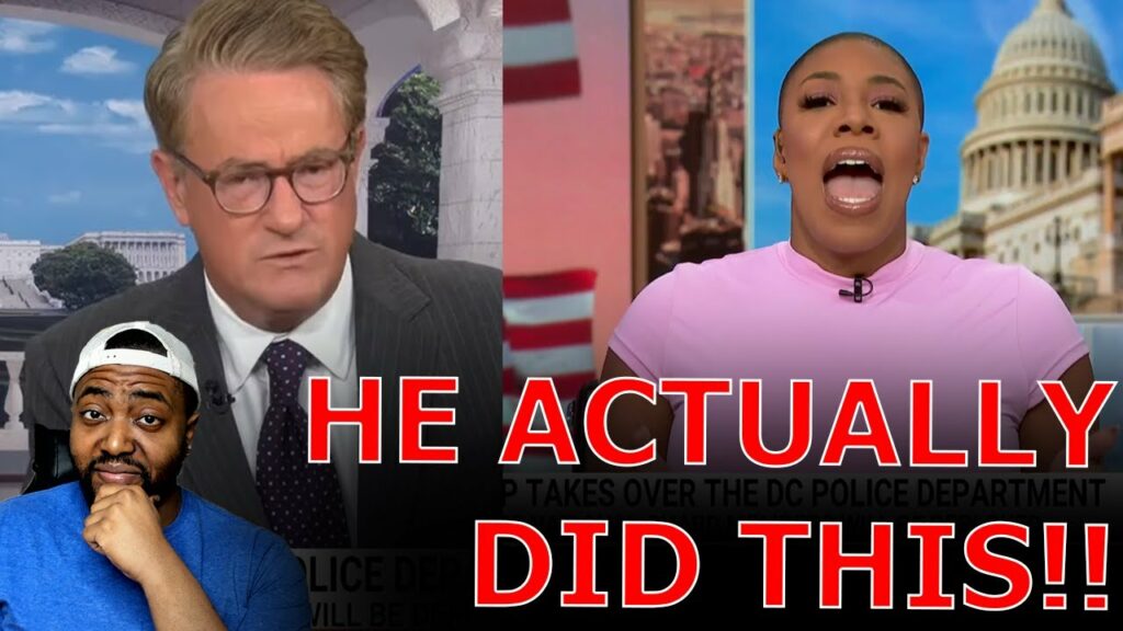 Joe Scarborough CONFRONTS Black Liberal MSNBC Host On Crying Racism Over Trump DC Crime Crackdown!