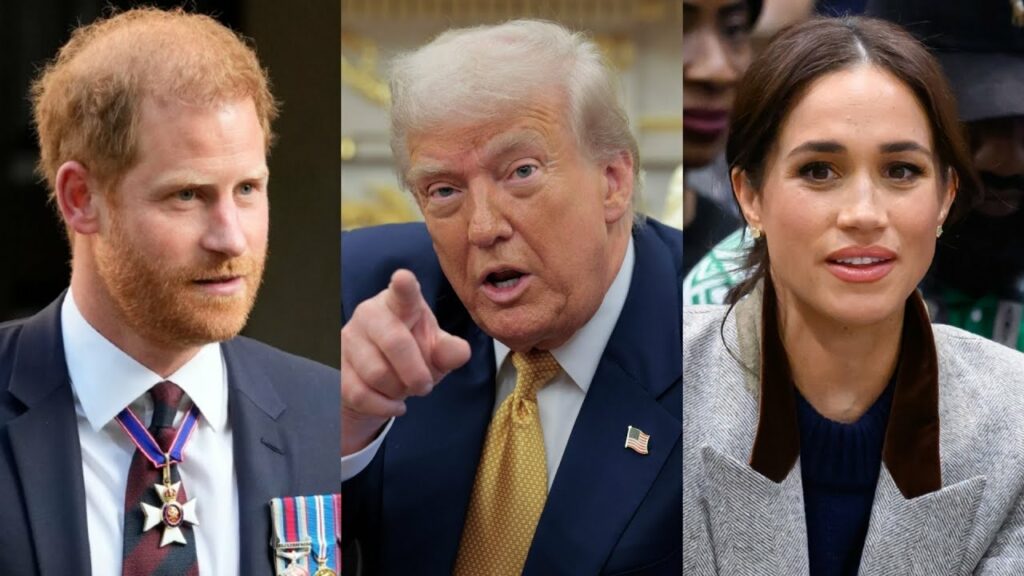 Donald Trump Hilariously targets Harry and Meghan in viral clip