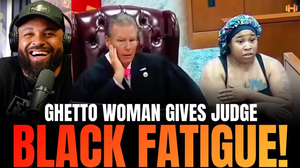 Black Fatigue Causes Judge to EXPLODE on Ghetto Woman for Wearing Bonnet to Court!