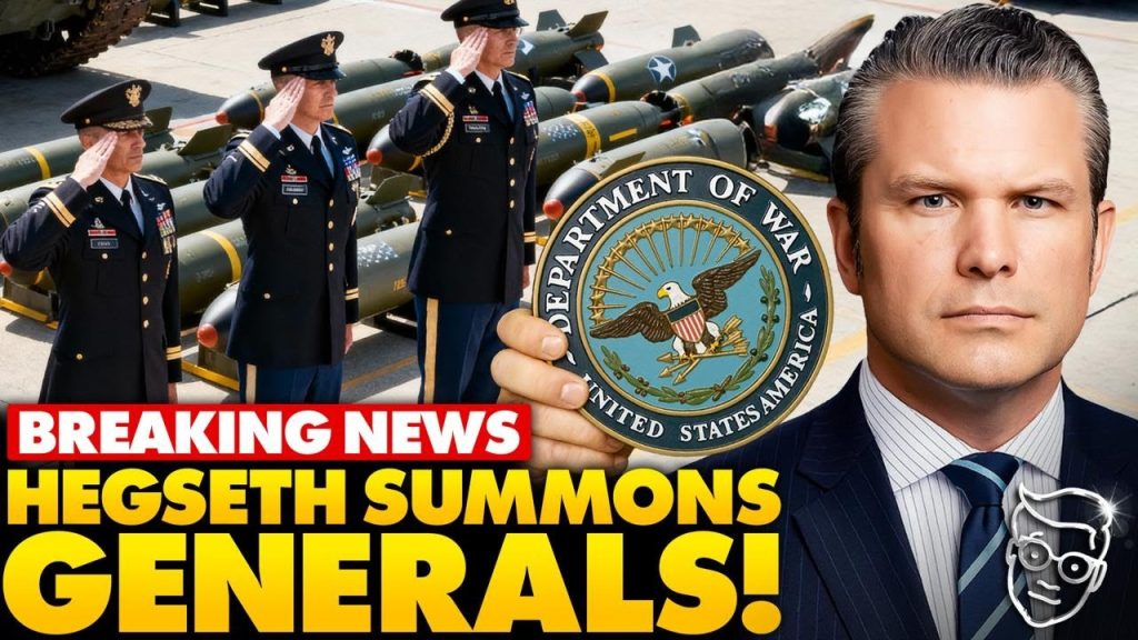 Pete Hegseth Summons ALL Of US Military Generals to Pentagon for ‘Emergency Meeting’ | War or Purge?