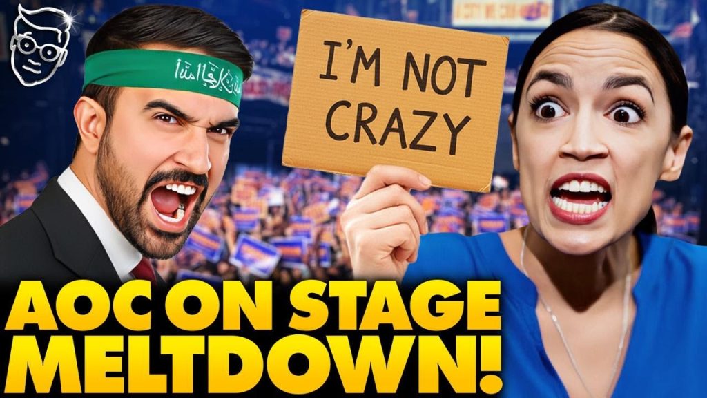 AOC Has Psychotic Public MELTDOWN On-Stage At Commie Rally | Internet, Trump ROASTS Her: Run in 2028