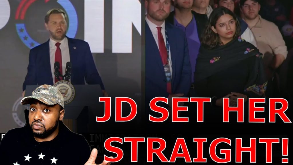 JD Vance SCHOOLS Liberal Woman Confronting Him On Having Hindu Wife But Supporting Mass Deportations