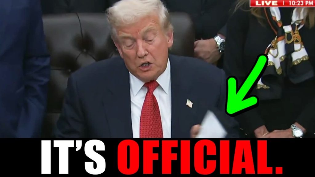 Trump waited for the perfect moment.