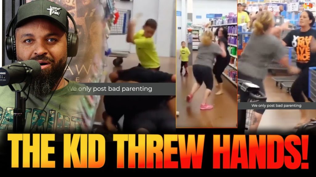 Mother and 5 year old son fight off crazed Karen in Walmart