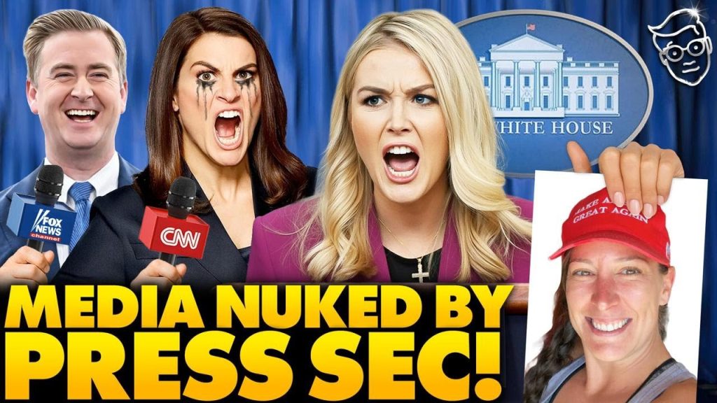 Karoline Leavitt Pulls Out Big Ashli Babbit BOMBSHELL In Briefing, Holds Up Physical Evidence of Lie