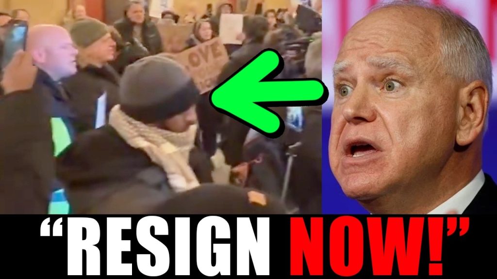 Tim Walz’s office just got STORMED by leftwing rioters!!!