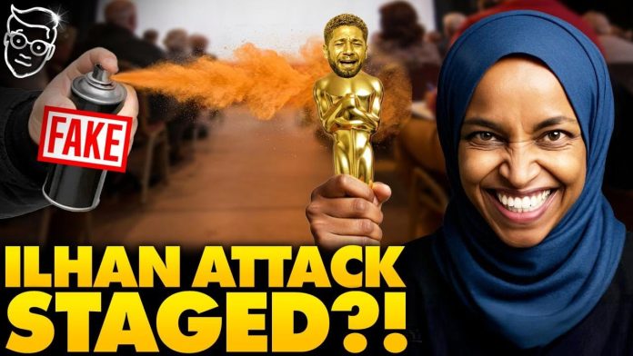 FAKE: Ilhan Omar Destroyed For STAGED ‘Attack’ | Internet Finds Undeniable Proof: Jussie Somali-ett