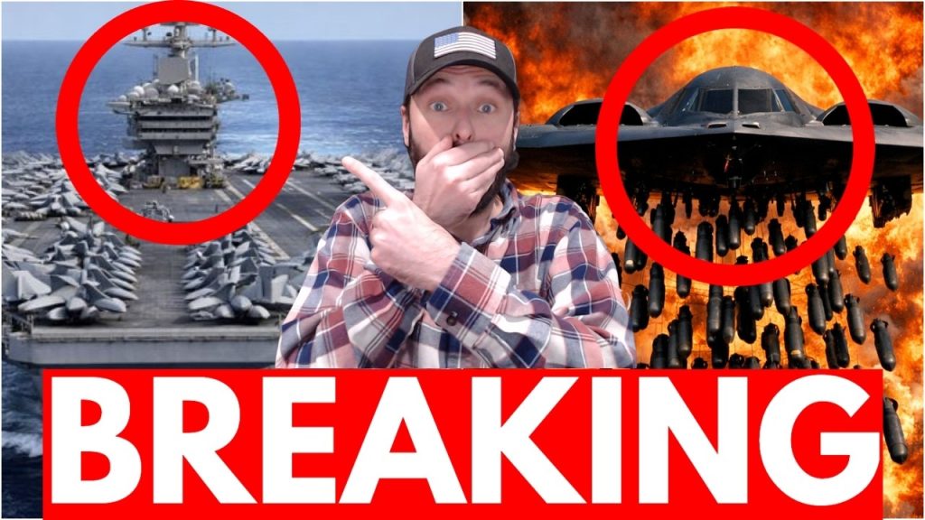 U.S. Aircraft Carrier ON FIRE – Stealth Bombers HAMMER Iran’s Secret Base