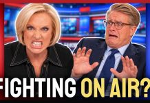 Joe Scarborough Called His Wife DUMB On Live TV. You Can SEE How Pissed She Was.