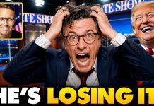 Colbert LOSES It In Final Humiliating On-Air Act | YIKES