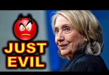 And You THOUGHT Hillary Clinton Couldn’t be any MORE Evil…..
