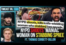 INSANE WOMAN With Knife SHOT IN Times Square