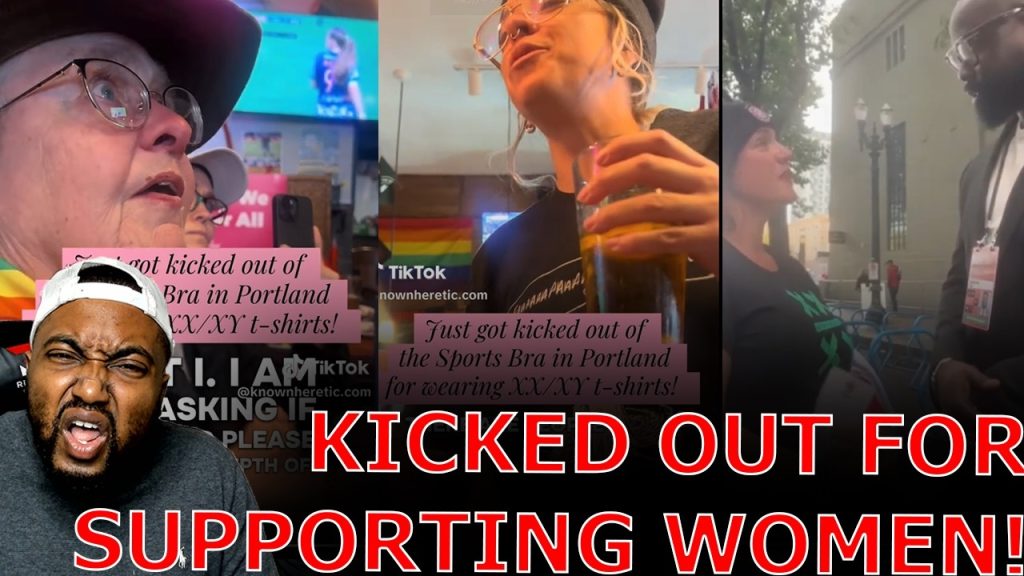 Angry Liberals KICK OUT Women From Soccer Game And Sports Bar For Wearing Transphobic T Shirts!